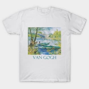 Fishing in Spring, the Pont de Clichy by Vincent van Gogh T-Shirt
